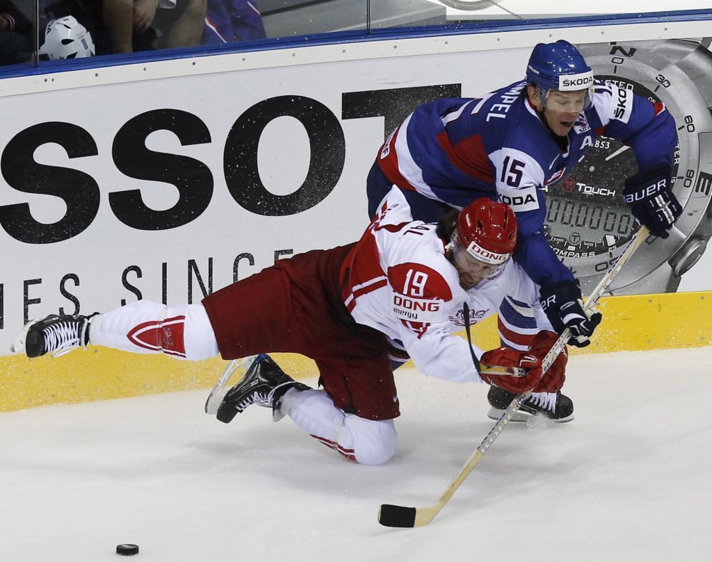 Slovensko - Dánsko (hit Stümpel vs Staal)