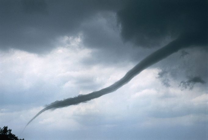 Tornado Funnel Cloud over Boulder, Colorado Tornado Funnel Cloud over Boulder, Colorado