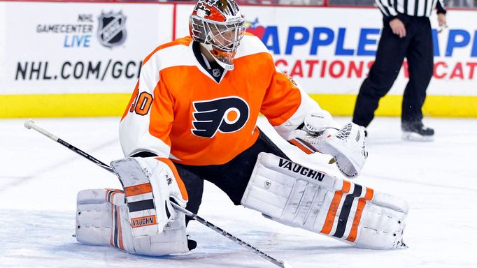 Brankář Philadelphie Michal Neuvirth.