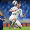 fotbal, kvalifikace Euro 2020 play off - Slovensko - Irsko James McCarthy in action with Slovakia’s Ondrej Duda