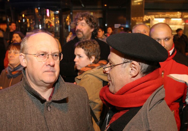 Demonstrace na Národní třídě