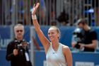 Kvitová je ve finále Prague Open. Číňance Čang na rozloučenou uštědřila kanára