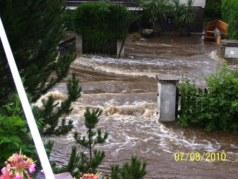 Povodně srpen 2010 - Kunratice u Cvikova