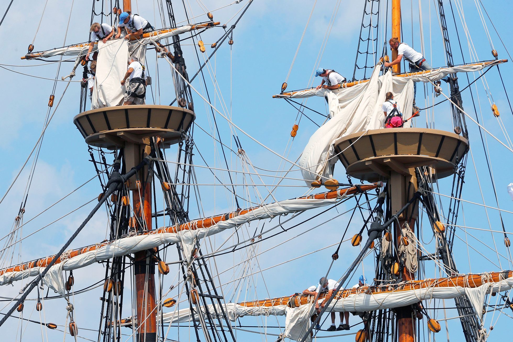 Jednorázové užití / Fotogalerie / Návrat nově zrekonstruovaná historické plachetnice Mayflower II / R