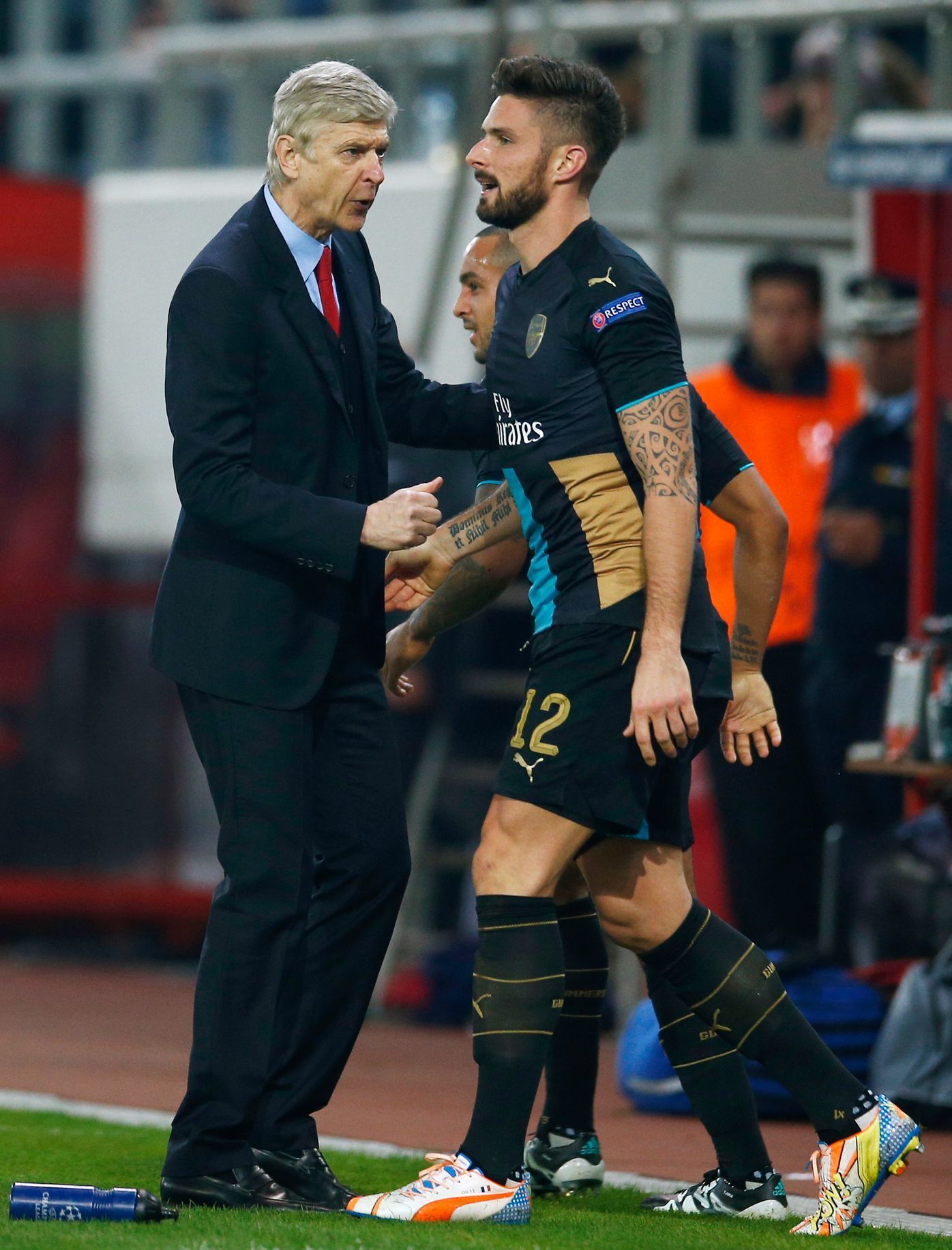 LM, Olympiakos -Arsenal: Arséne Wenger a Olivier Giroud