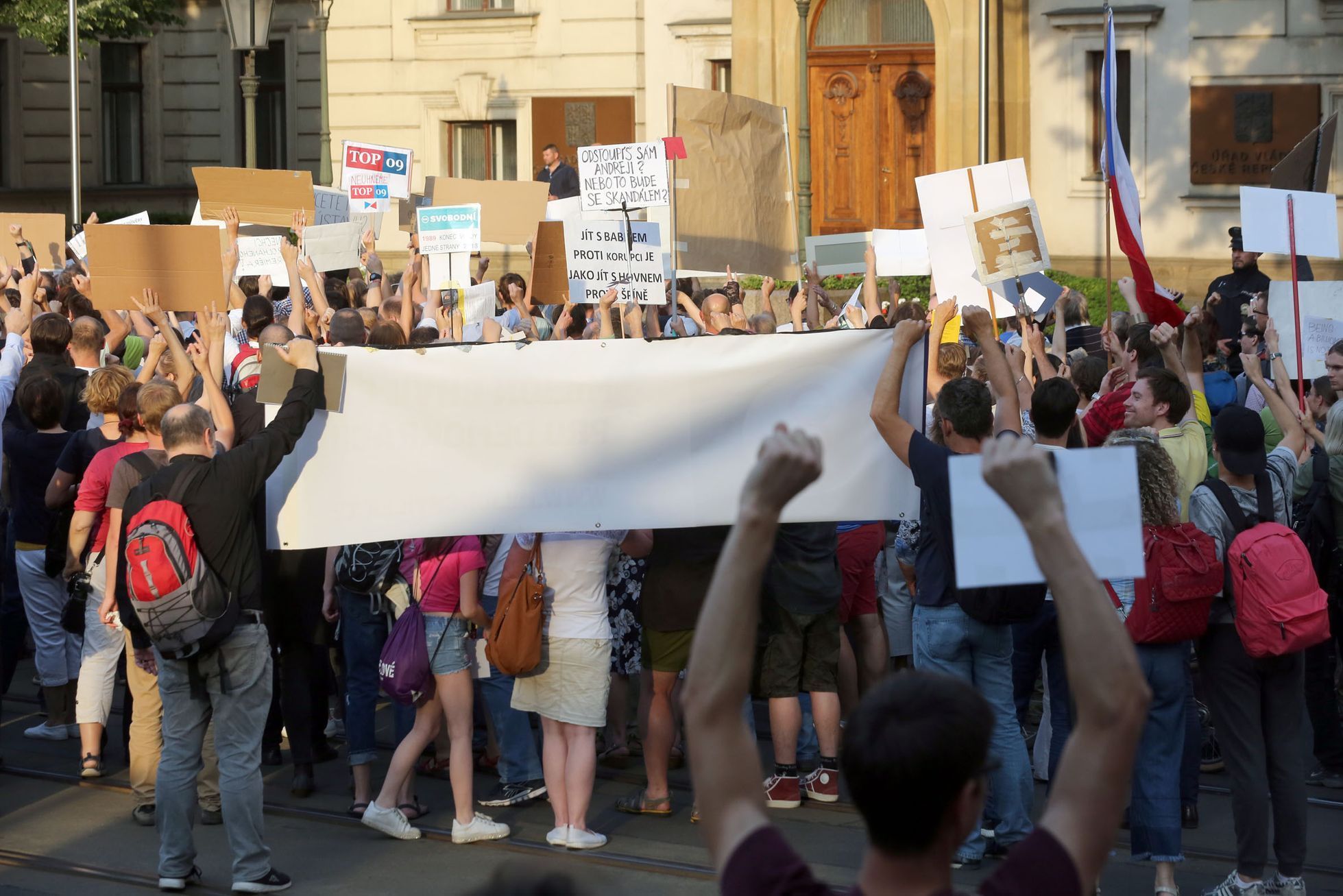 Tichý protest proti Babišovi