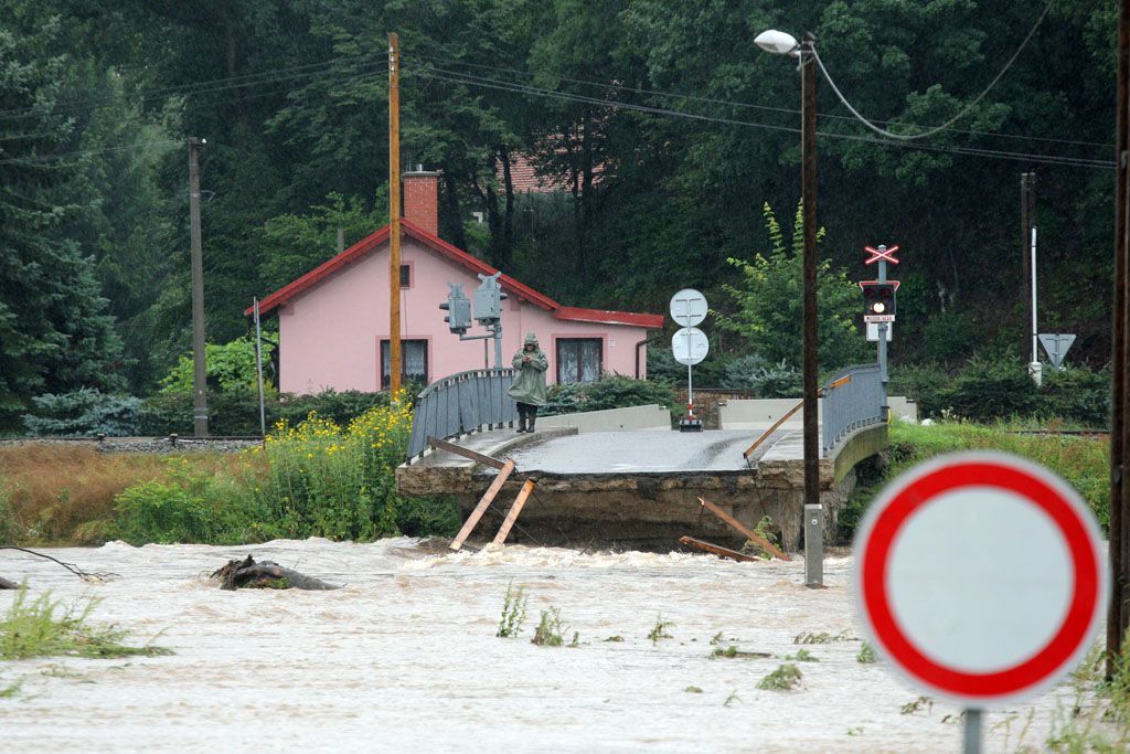 Povodeň na Frýdlantsku.