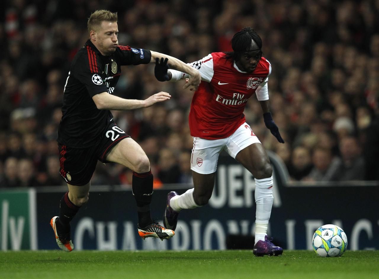 Liga mistrů: Arsenal - AC Milán (Gervinho, Abate)