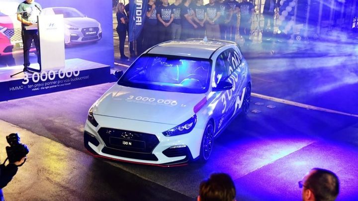 Hyundai v Nošovicích už vyrobil celkem tři miliony aut. Za hodinu jich zvládne 66