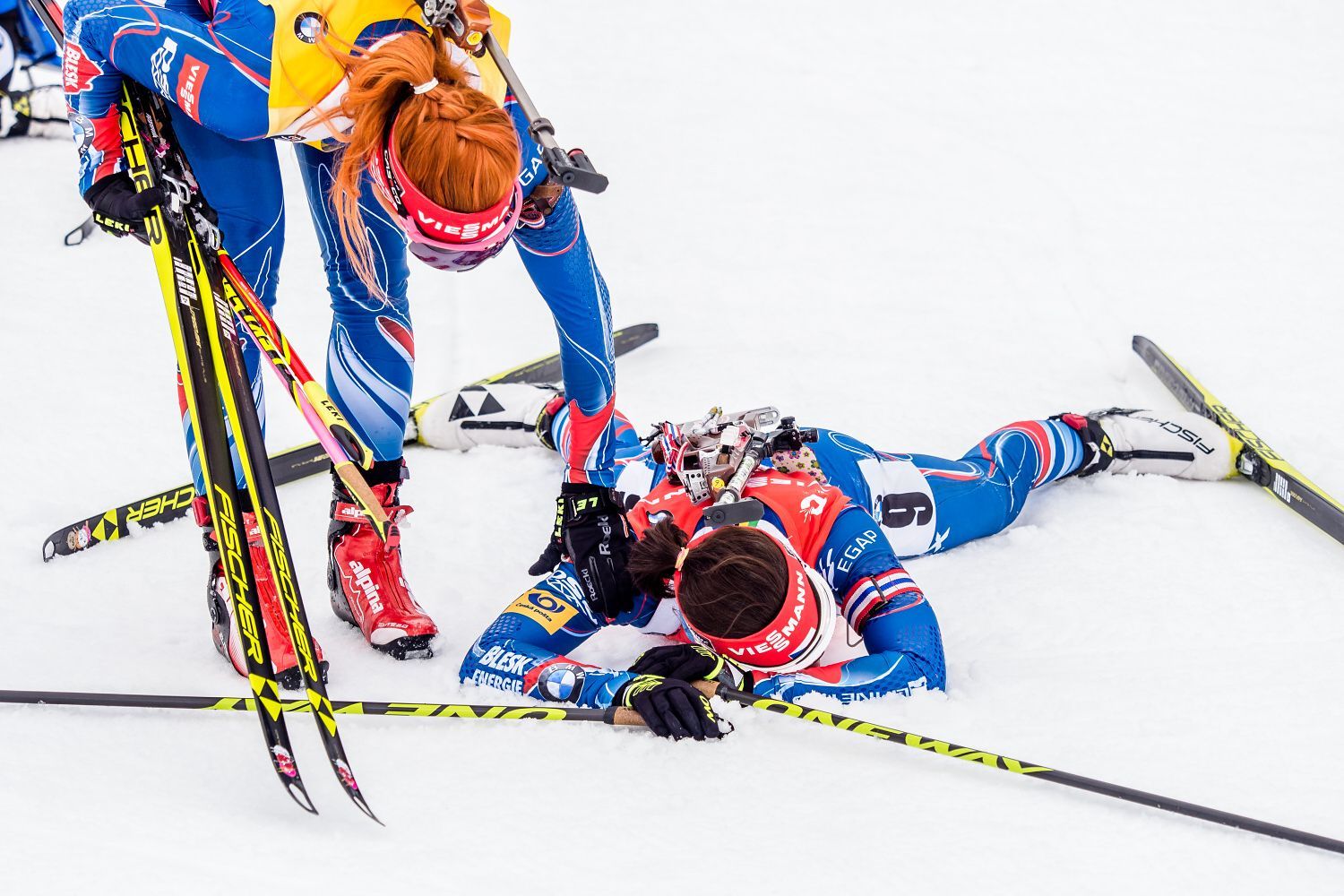 MS 2016, masák Ž: Gabriela Soukalová a Veronika Vítková
