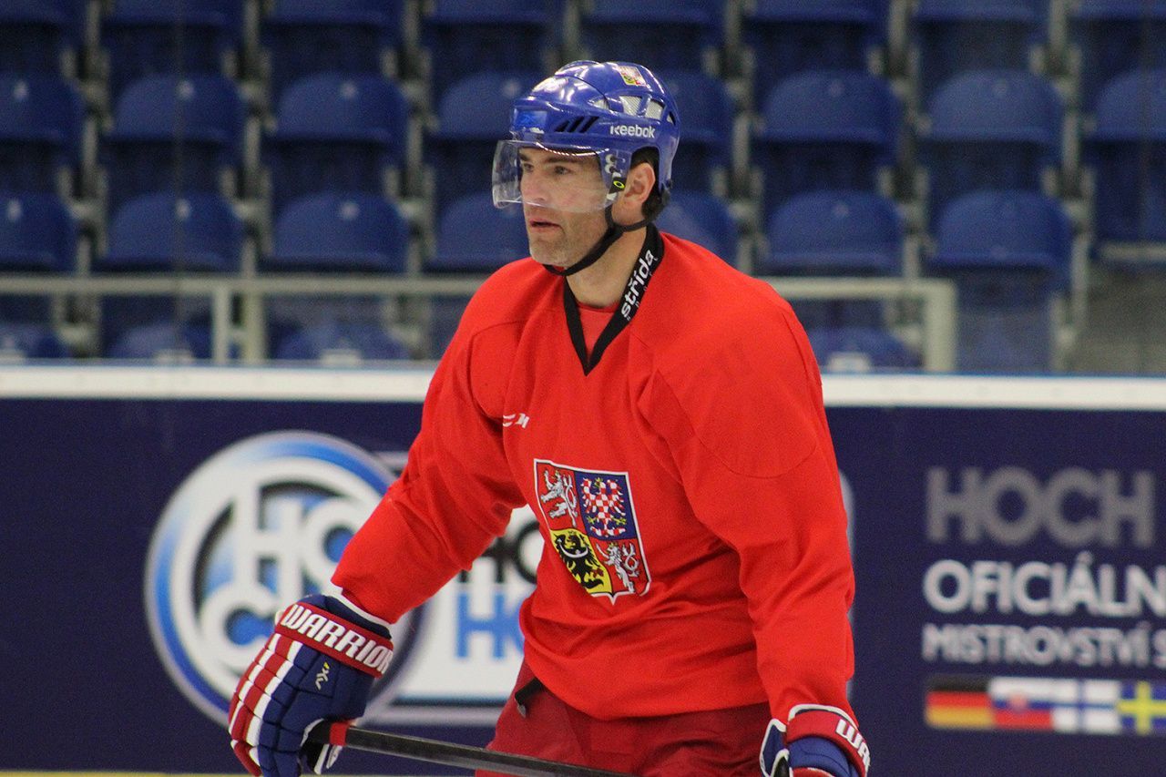 Trénink repre v Brně: Jaromír Jágr