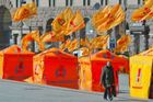 Oranžová barva zaplavila Kyjev