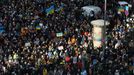 Demonstrace na Václavském náměstí. Praha, 27. 2. 2022