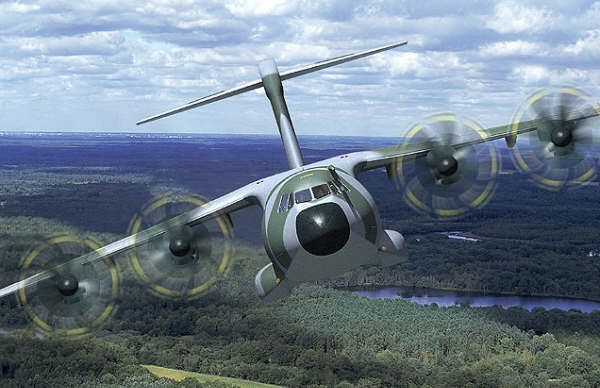 A 400M, nový náklaďák oblohy NATO, poprvé vzlétl