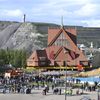 Norsko, Kiruna, kostel, doly, stěhování, přesun
