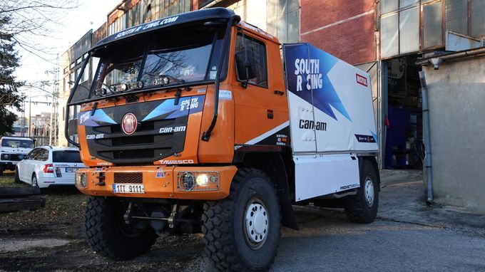 Tatra 815 Tomáše Tomečka před Rallye Dakar 2025