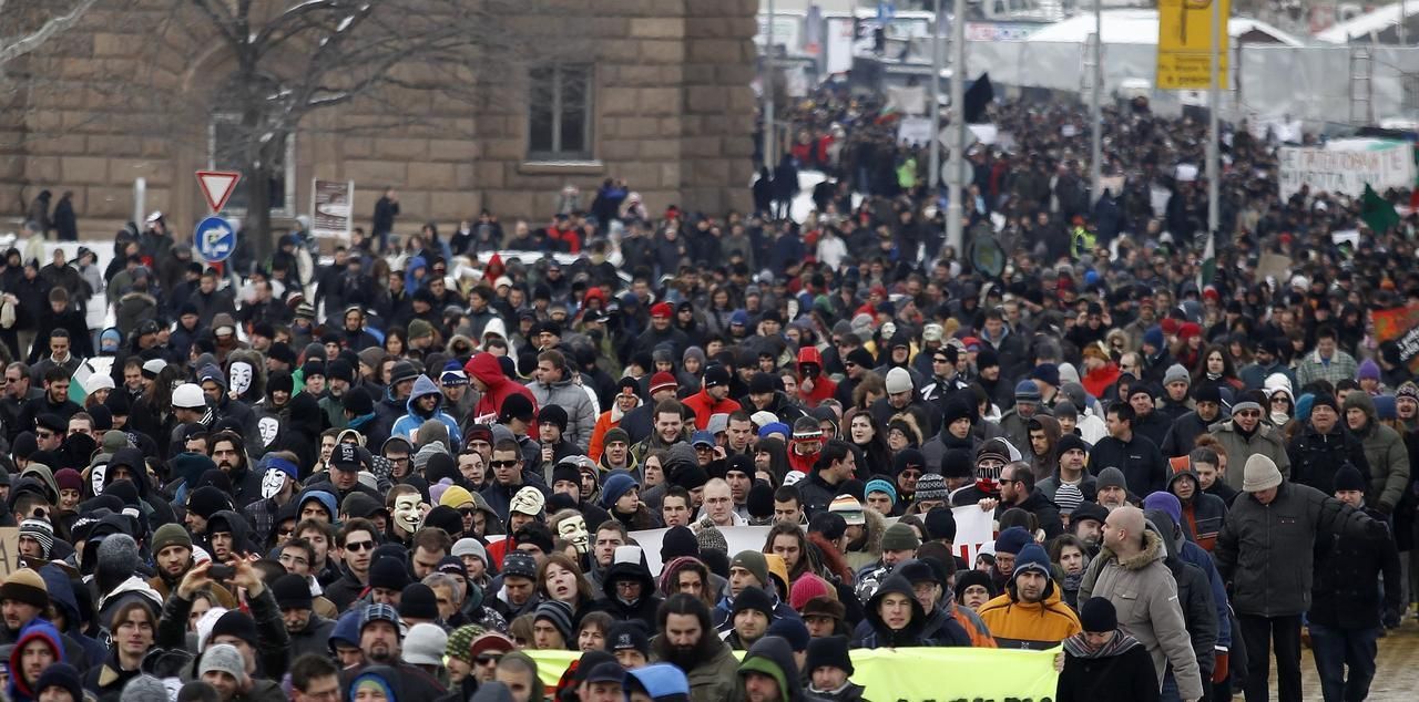 Bulhaři protestují proti ACTA