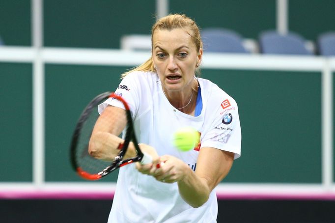 Fed Cup, Česko - Švýcarsko, Petra Kvitová, trénink