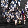 Česká výprava při slavnostním zahájení paralympiády v Tokiu 2020