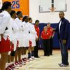 Prezident Barack Obama s basketbalistkami USA