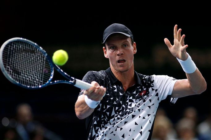 Tomáš Berdych na turnaji série masters v Paříži