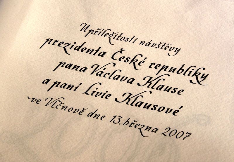 Vlčnov, Klaus, pamětní kniha