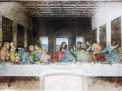 Da Vinciho slavný obraz Poslední večeře z roku 1498.