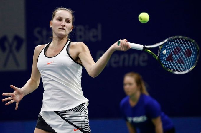 Markéta Vondroušová na turnaji v Bielu