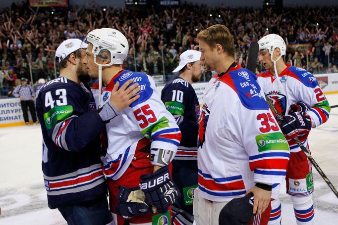 7. finále KHL, Magnitogorsk-Lev: Jan Kovář (43) - Martin Ševc (55)