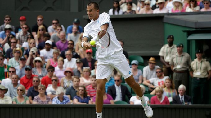 Lukáš Rosol zvládl první kolo kvalifikace na Wimbledon vítězně.