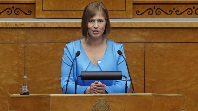 Kersti Kaljulaidová, nová prezidentka Estonska, první žena v této funkci