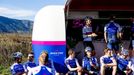 Soustředění cyklistického týmu Quick-Stepu ve Španělsku 2022: Julian Alaphilippe v duhovém dresu.