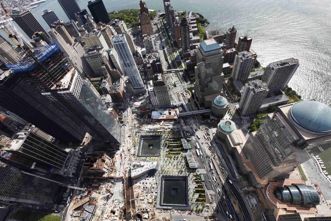 Obrazem: V New Yorku staví mrakodrap One World Trade Center
