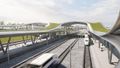 Návrh terminálu rychlodráhy u Nehvizd-Fajfr