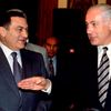 Husní Mubarak a Benjamin Netanjahu