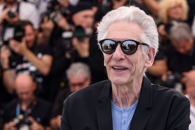 Režisér David Cronenberg v Cannes.