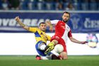 Liga, Teplice-Slavia: Davor Kukeč  - Josef Hušbauer