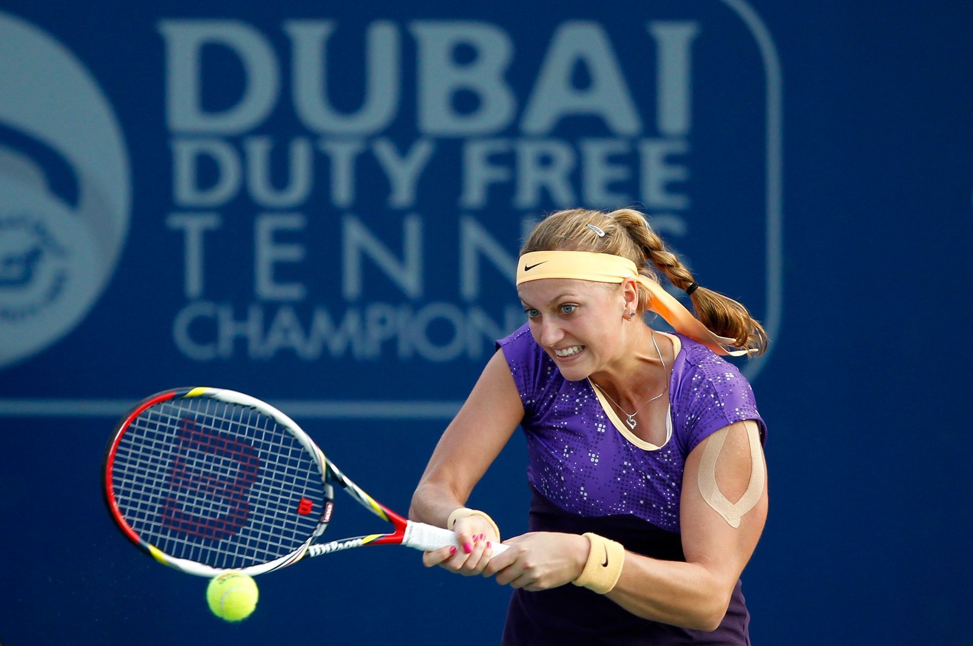 Petra Kvitová na turnaji v Dubaji (2013) - osmifinále