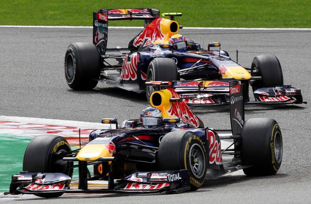 VC Belgie: Vettel a Webber