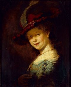 Rembrandt Harmenszoon van Rijn: Saskia Uylenburghová jako dívka, 1633.