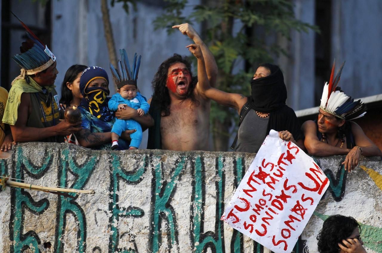 Fotogalerie: Boj brazilských indiánů proti vystěhování