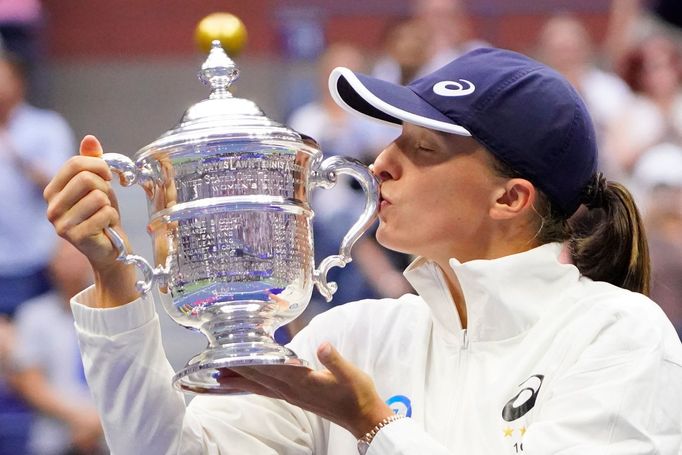 Iga Šwiateková po vítězství na US Open