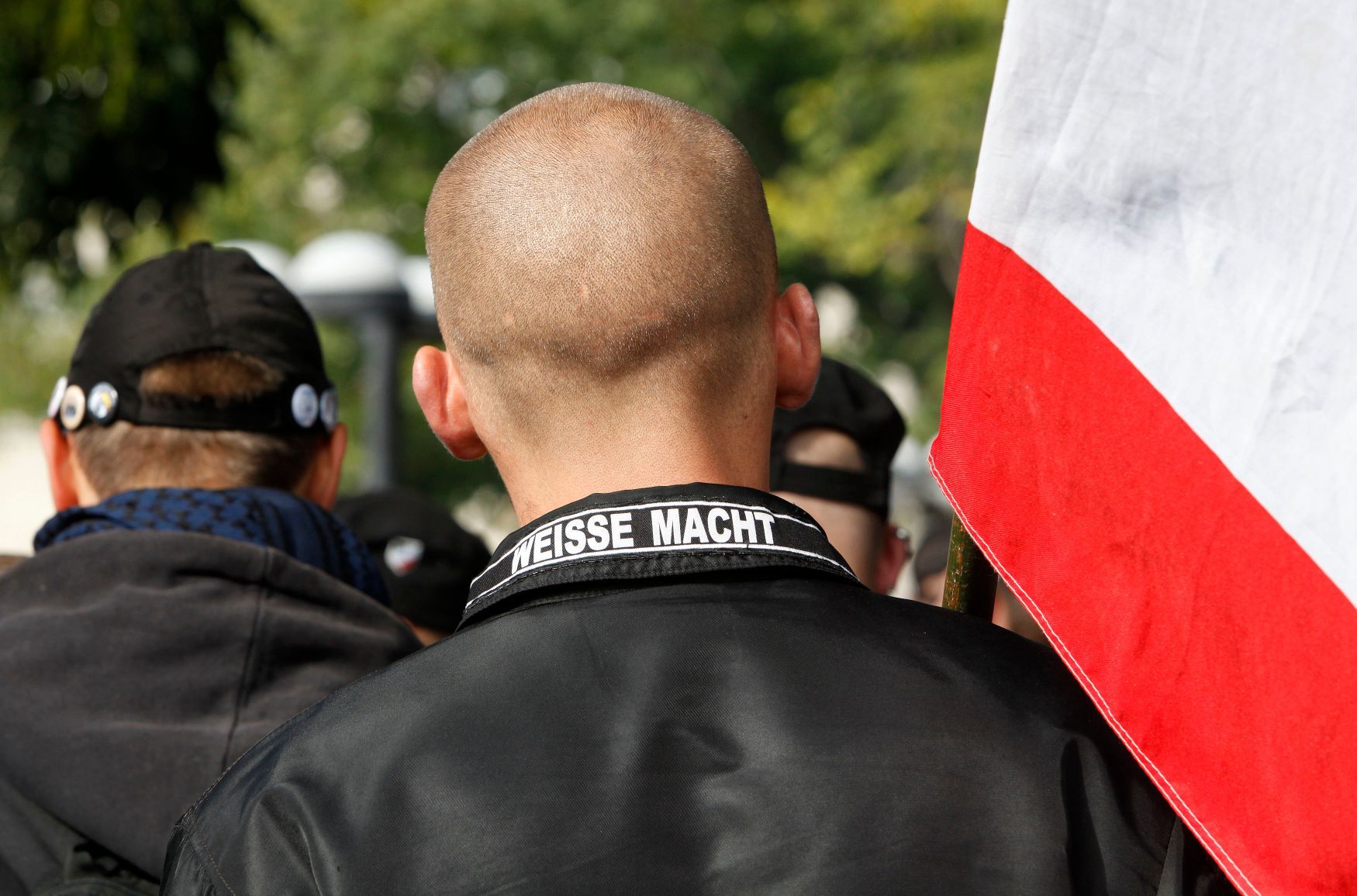 neonacista pravicový extremista průvod Berlín 2009