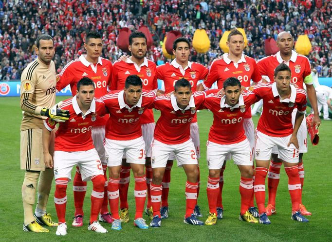 Fotbal, finále Evropské ligy, Chelsea - Benfica: Benfica Lisabon, týmové foto