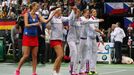 Fed Cup, finále 2014: radost českého týmu