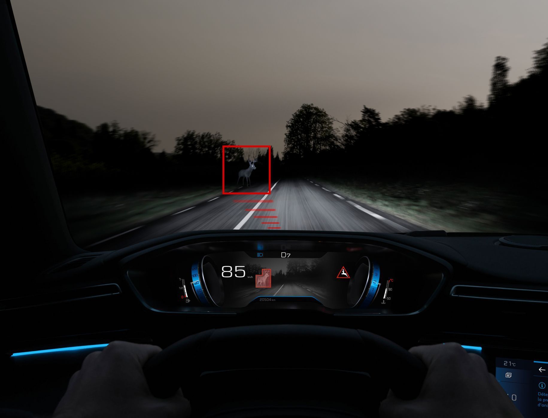 Peugeot 508 noční vidění