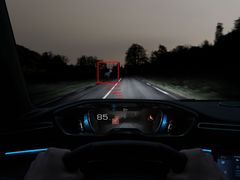 Systém nočního vidění v Peugeotu 508.