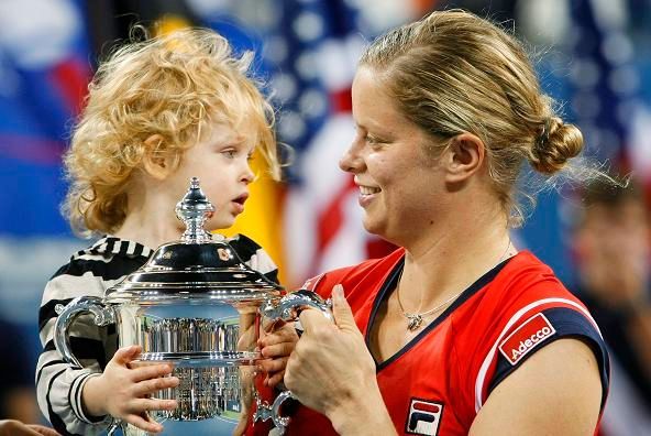 Kim Clijstersová s dcerou
