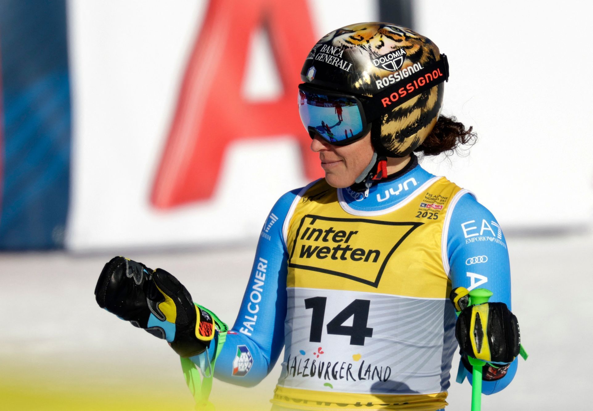 Federica Brignoneová ve sjezdu žen na MS v Saalbachu 2025