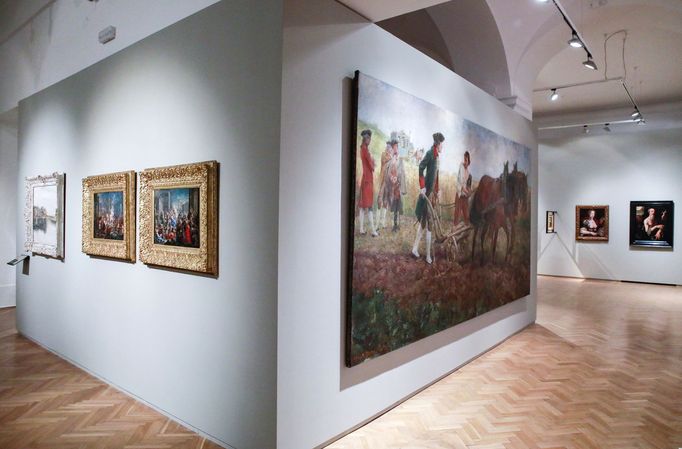 Snímek z výstavy nazvané Moravská zemská obrazárna.